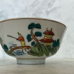 Vintage Japanese Set of Two Rice Bowls